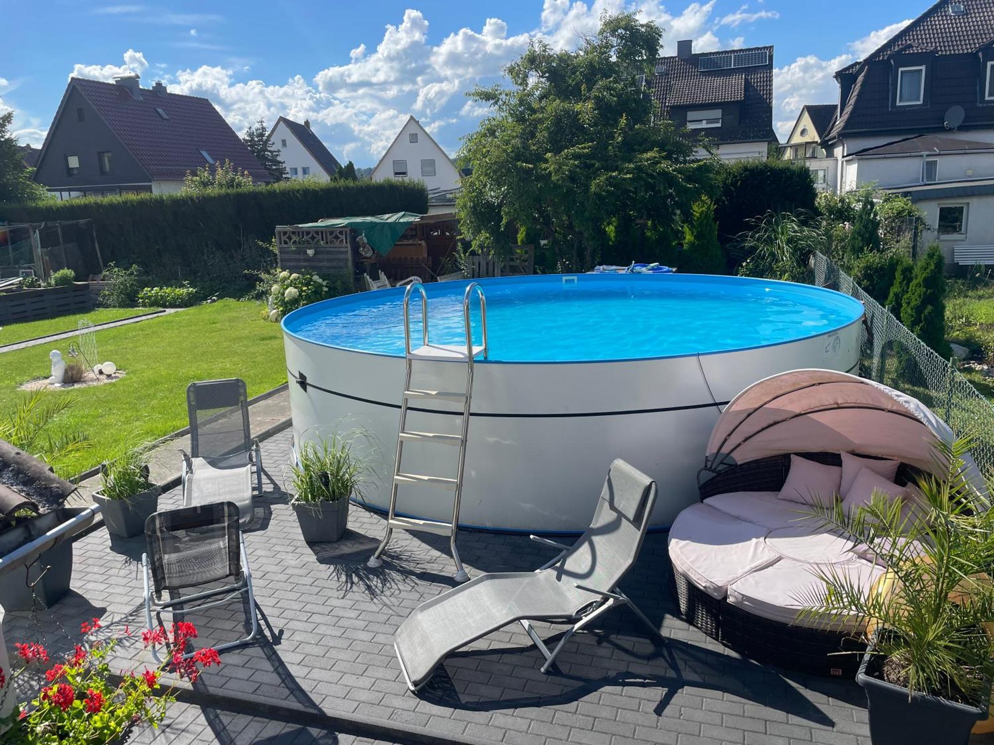 Kleine Gemuetliche Einliegerwohnung Mit Garten Und Pool Нордштеммен Экстерьер фото